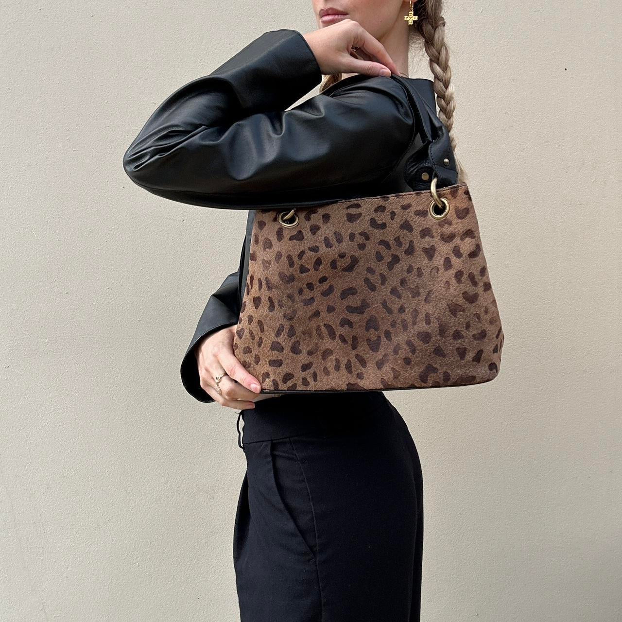 Vintage 00s leopard bag