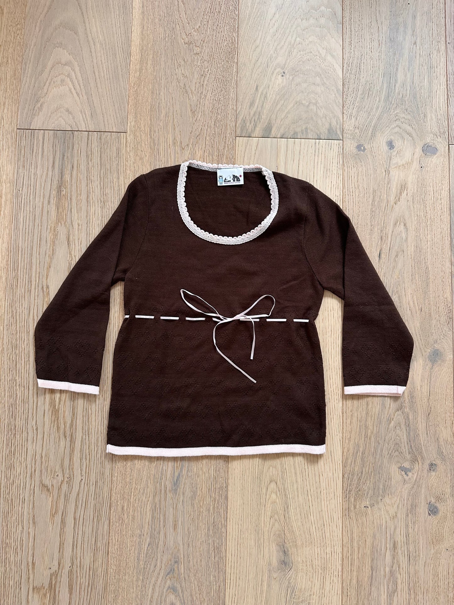 SALE brown knit top