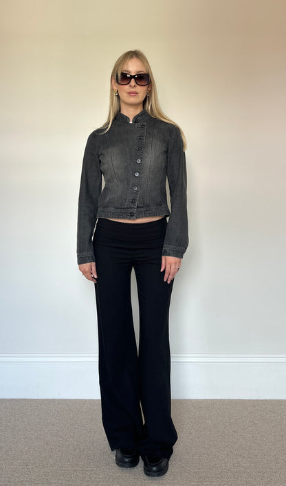 Vintage Asymmetrical Denim Jacket