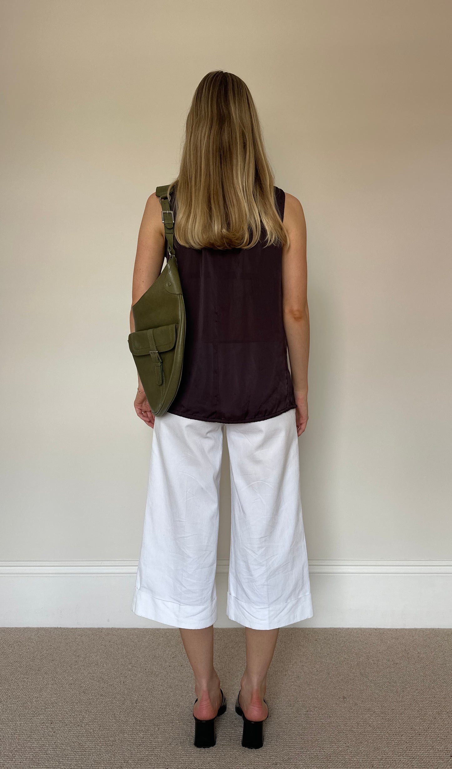 Vintage plum halter top