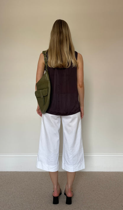 Vintage plum halter top