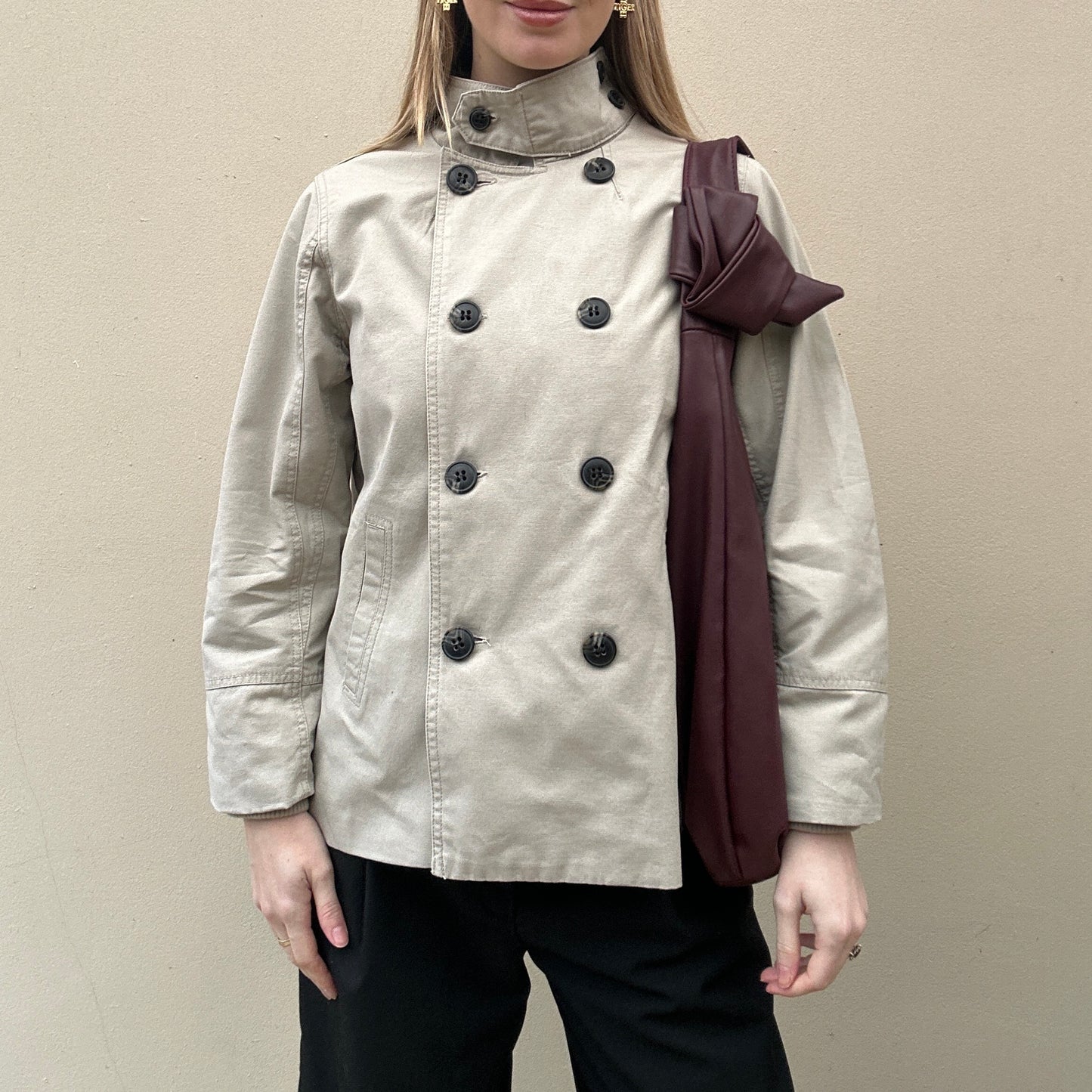Funnel neck jacket