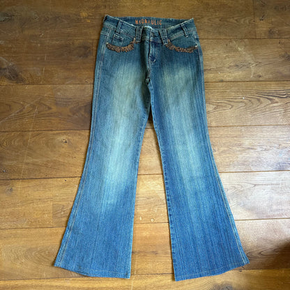 00s denim flare jeans