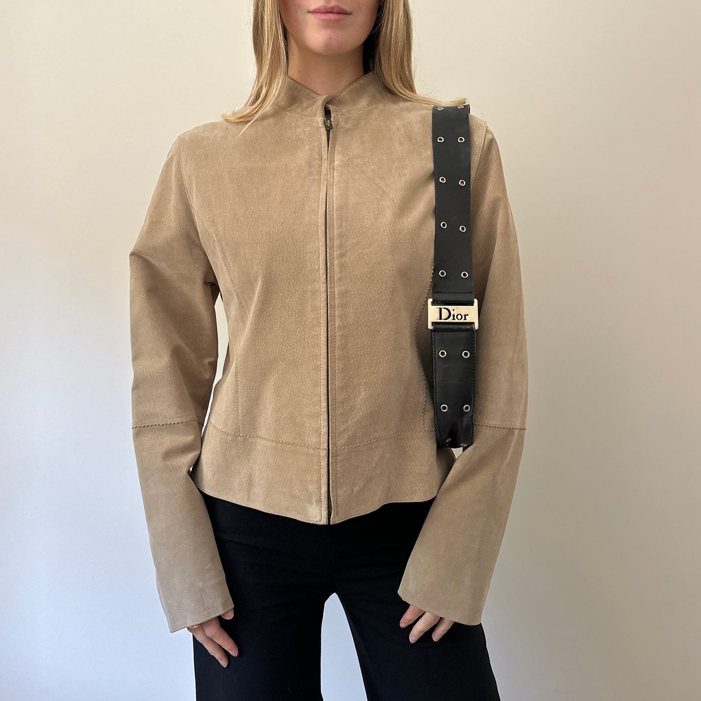 Vintage camel suede jacket