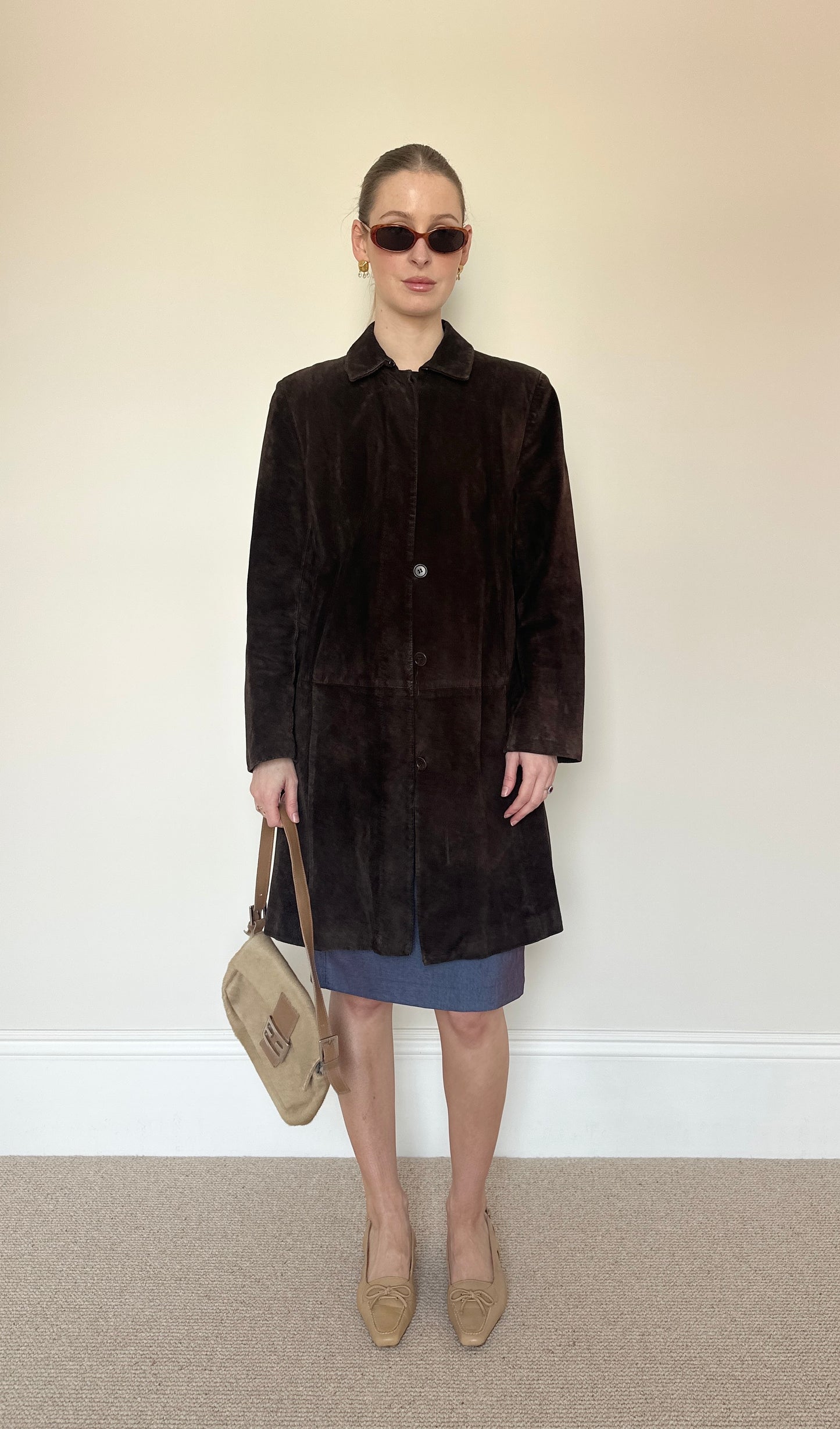 Vintage brown suede jacket
