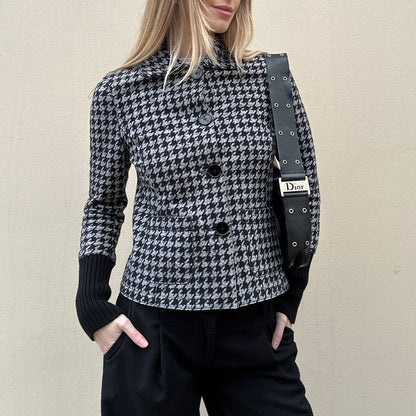 Vintage 00s dogtooth jacket