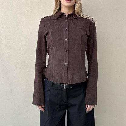 Vintage 00s suede shirt