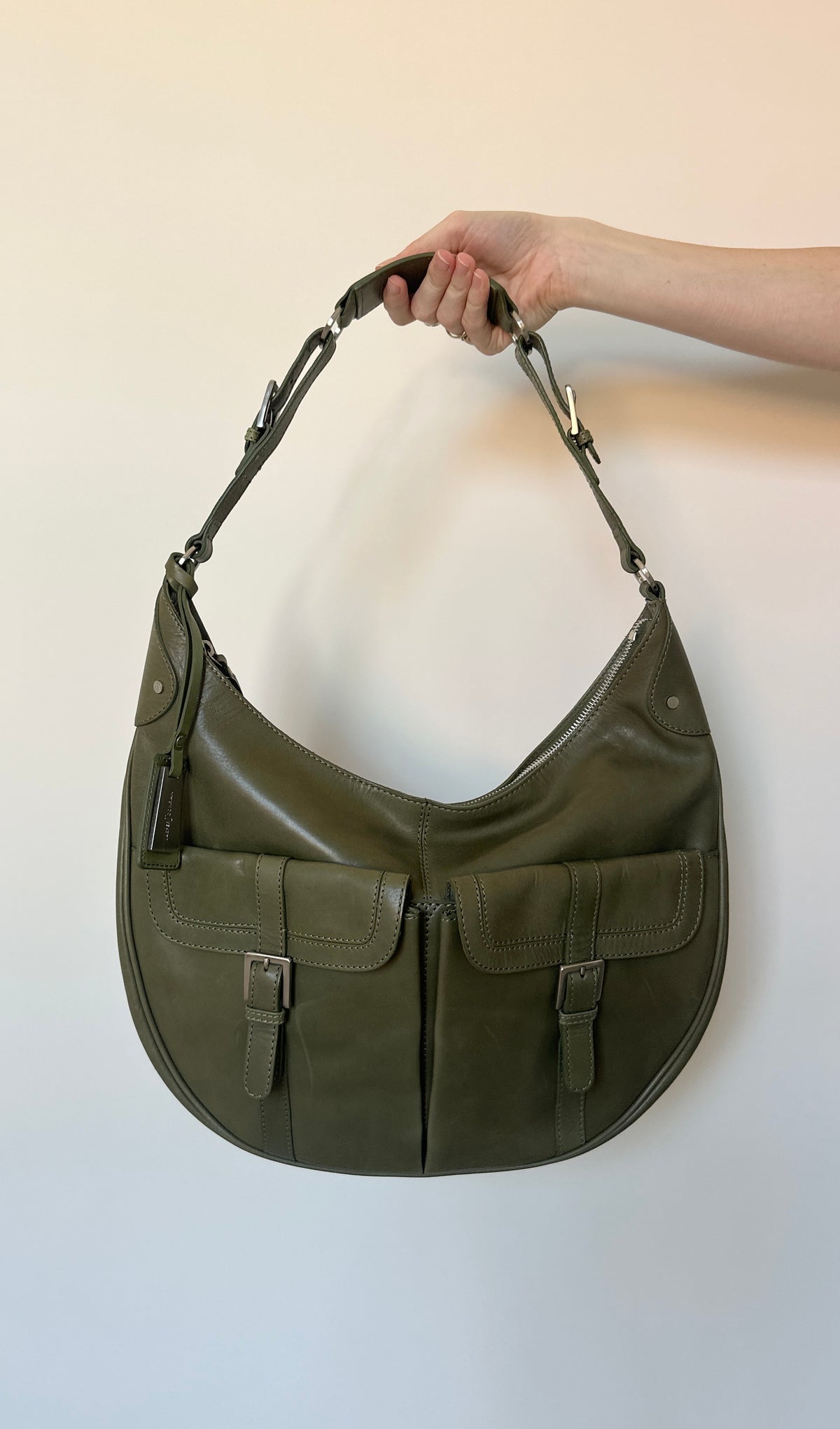 Vintage Olive Leather Bag
