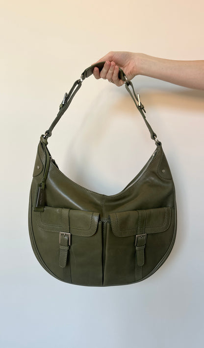 Vintage Olive Leather Bag