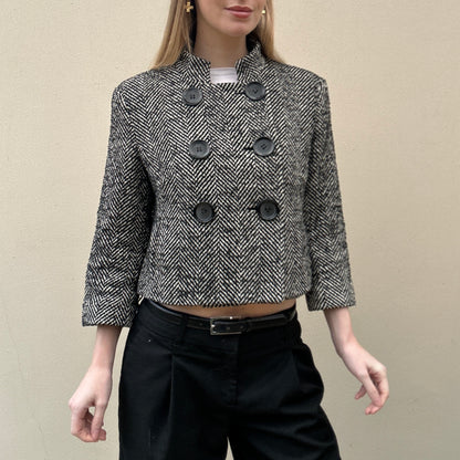 Tweed pea coat
