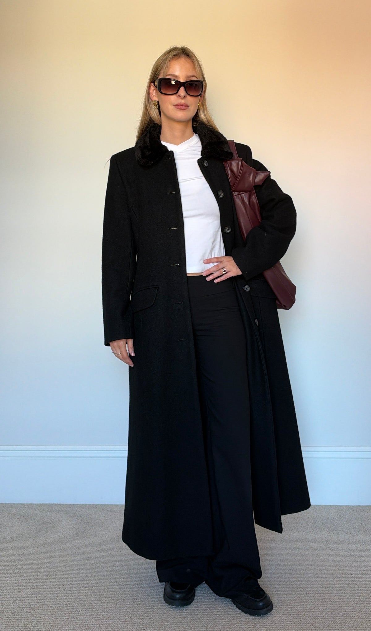 Vintage Wool full length coat