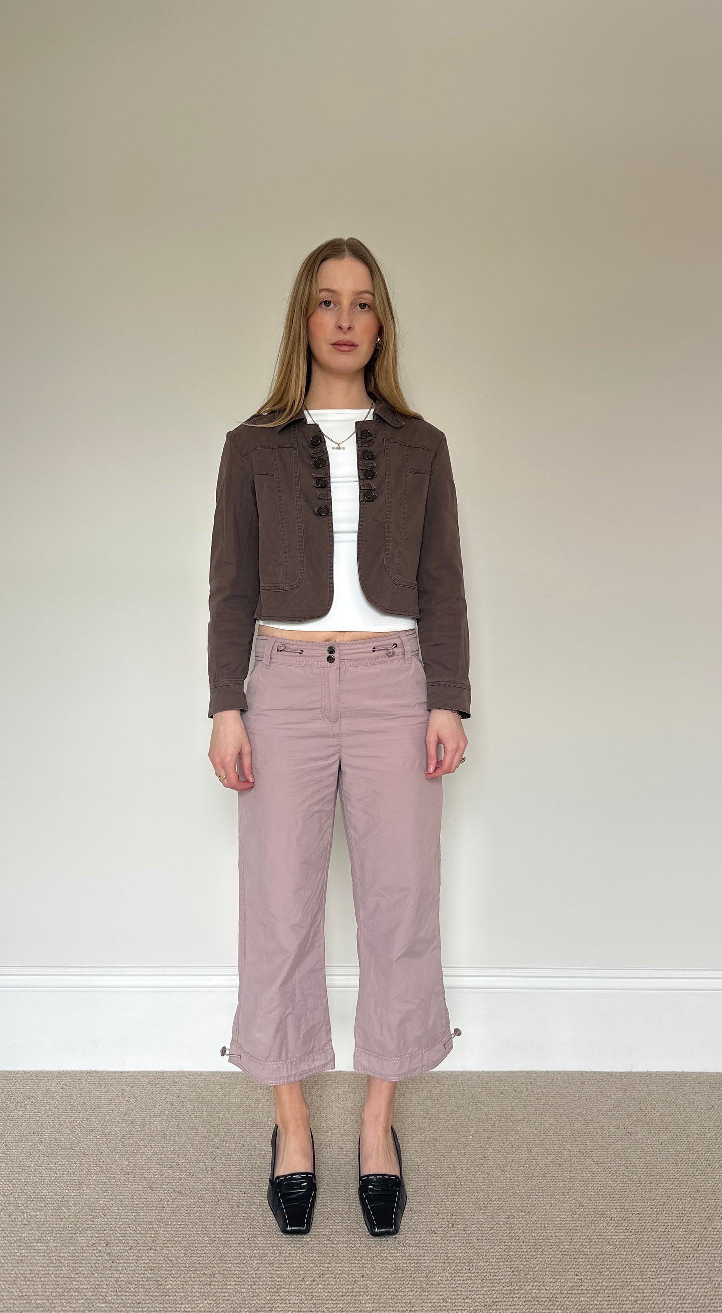 Vintage brown cropped jacket