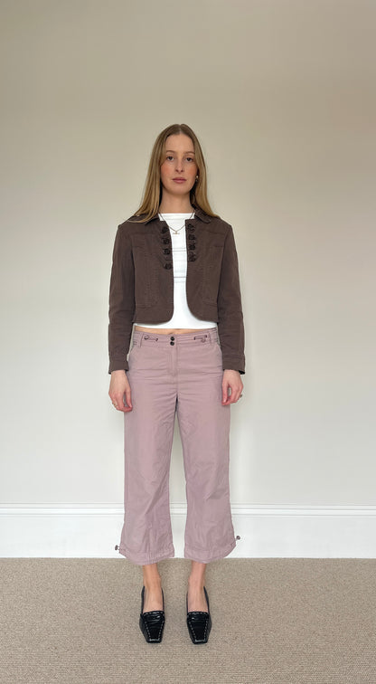 Vintage brown cropped jacket