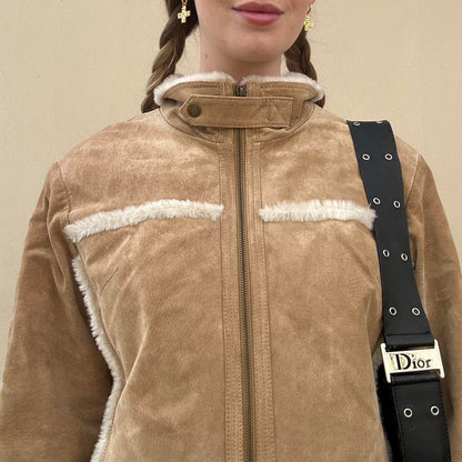 Vintage 00s suede & Sherpa jacket