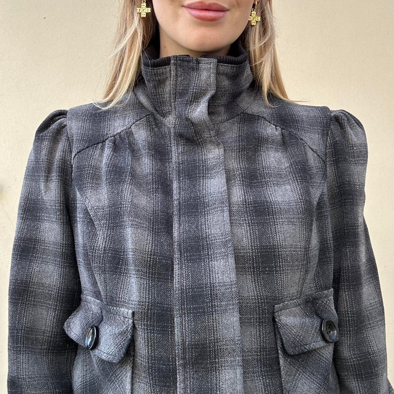 Vintage 00s check bomber