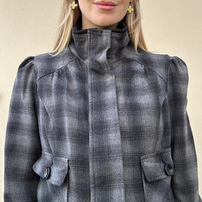 Vintage 00s check bomber