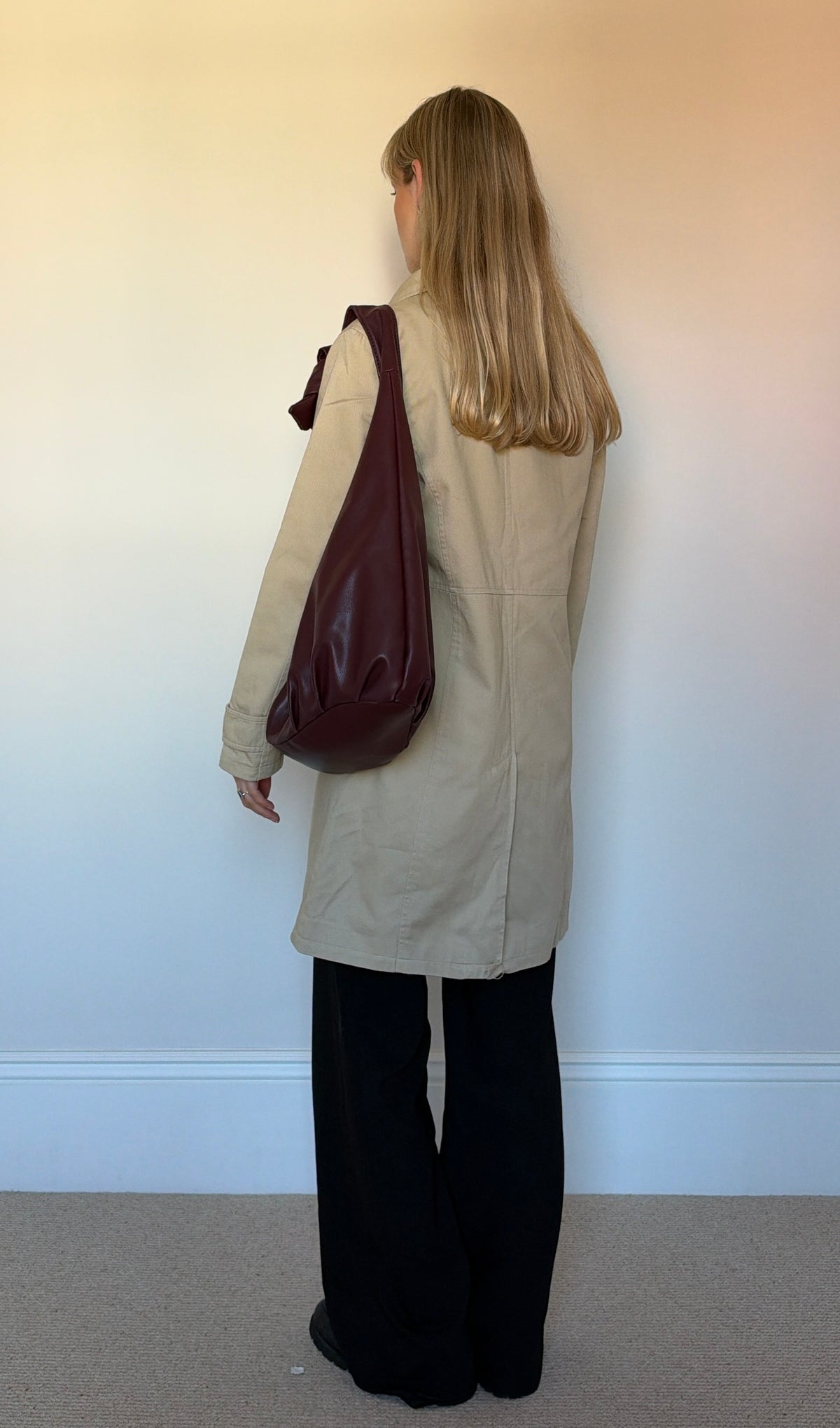 Vintage beige trench coat