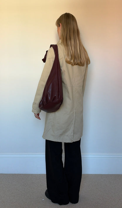 Vintage beige trench coat