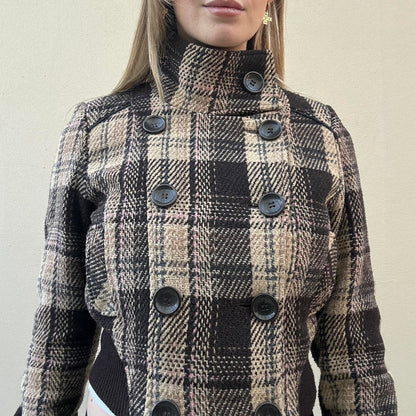 Vintage Jane Norman tartan bomber jacket