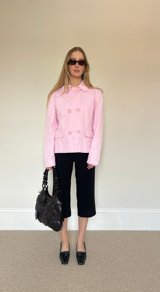 Vintage pink double breasted jacket