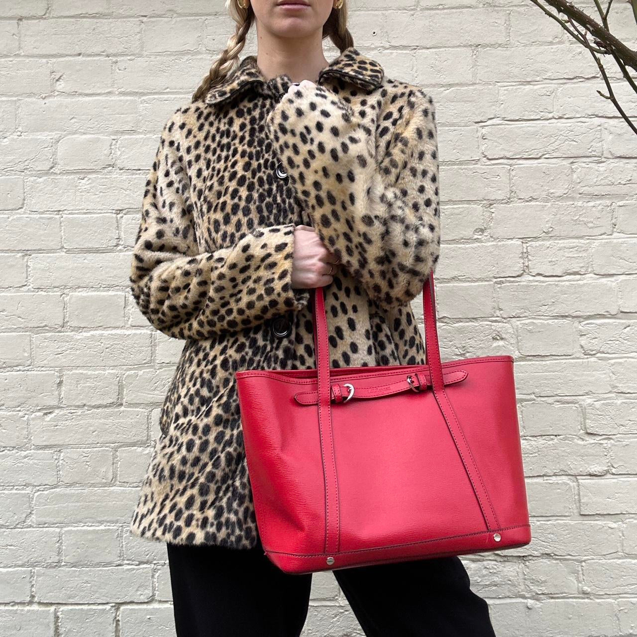 Vintage red handbag by l.k. Bennet