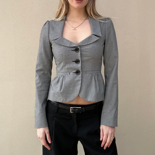 Vintage peplum pea coat