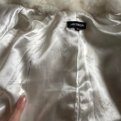 Vintage white fur jacket