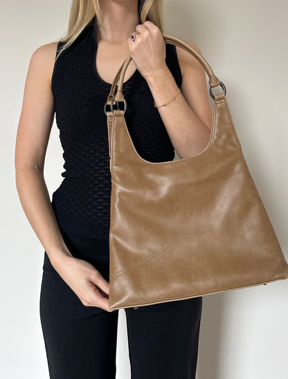 Vintage tan leather bag