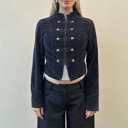 Vintage 00s military style jacket - zips up