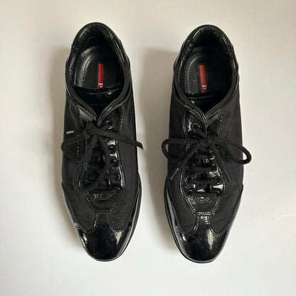 Vintage Prada patent trainers