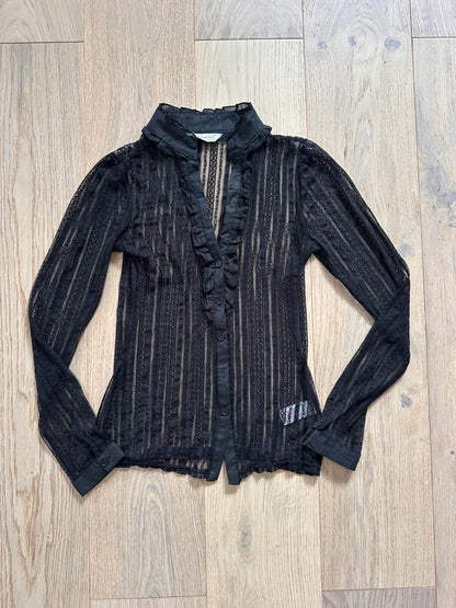 SALE vintage black lace top