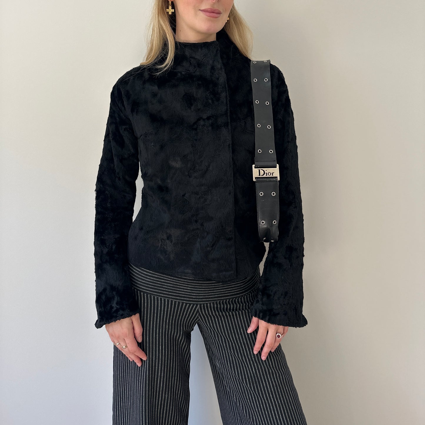 Vintage faux pony skin jacket