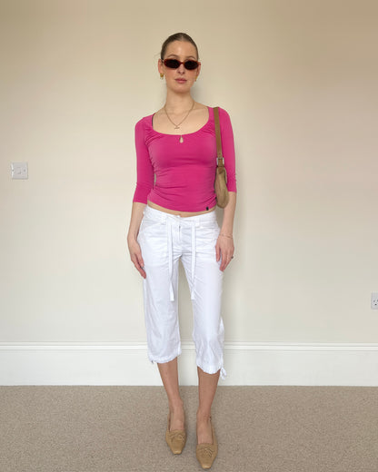 Vintage white Capri trousers