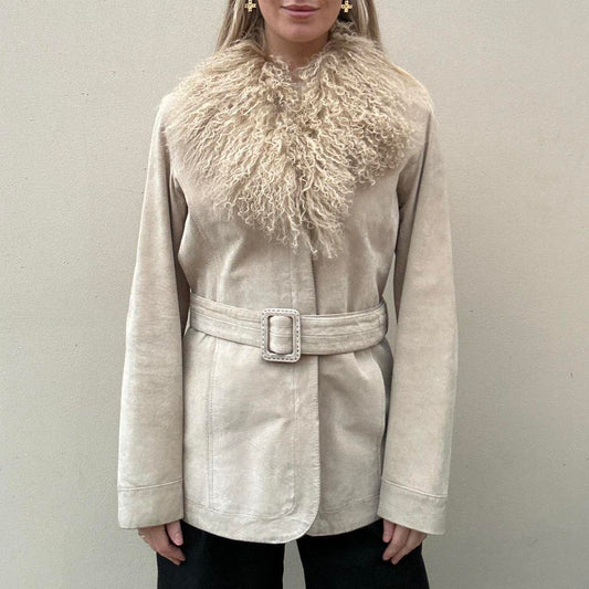 Mongolian afghan coat