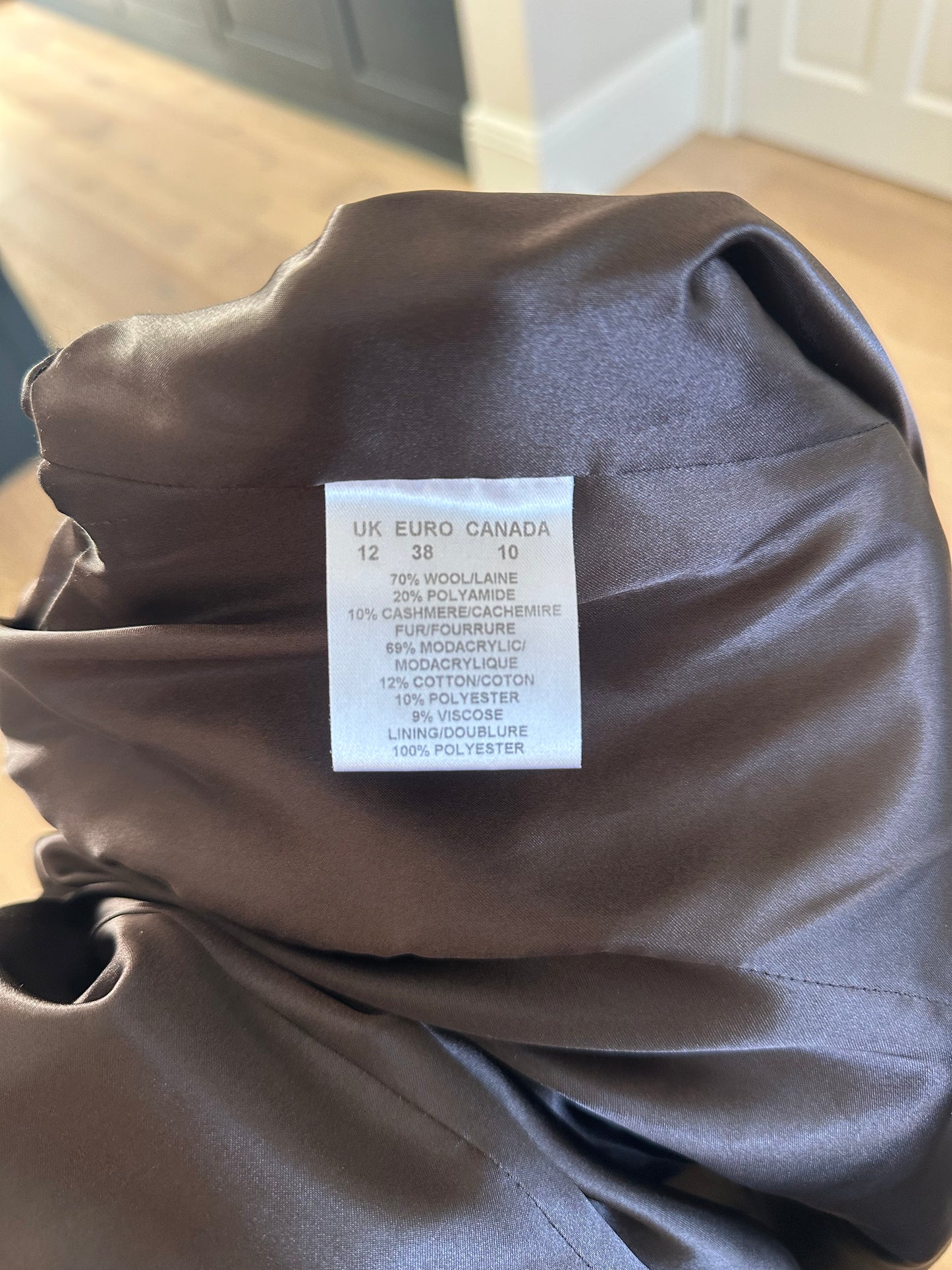 Vintage Wool & cashmere full length coat