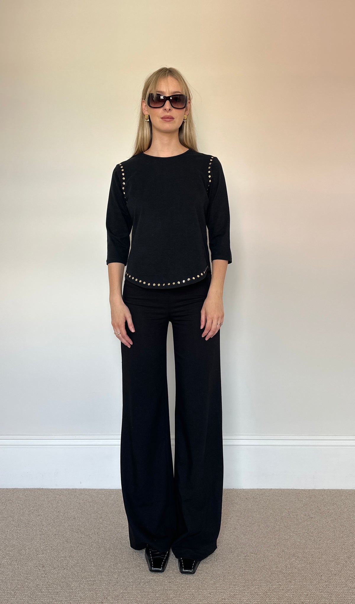 Vintage Stud 3/4 sleeve top