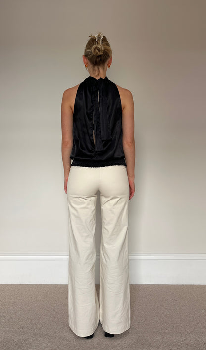 Vintage Satin Halter Top