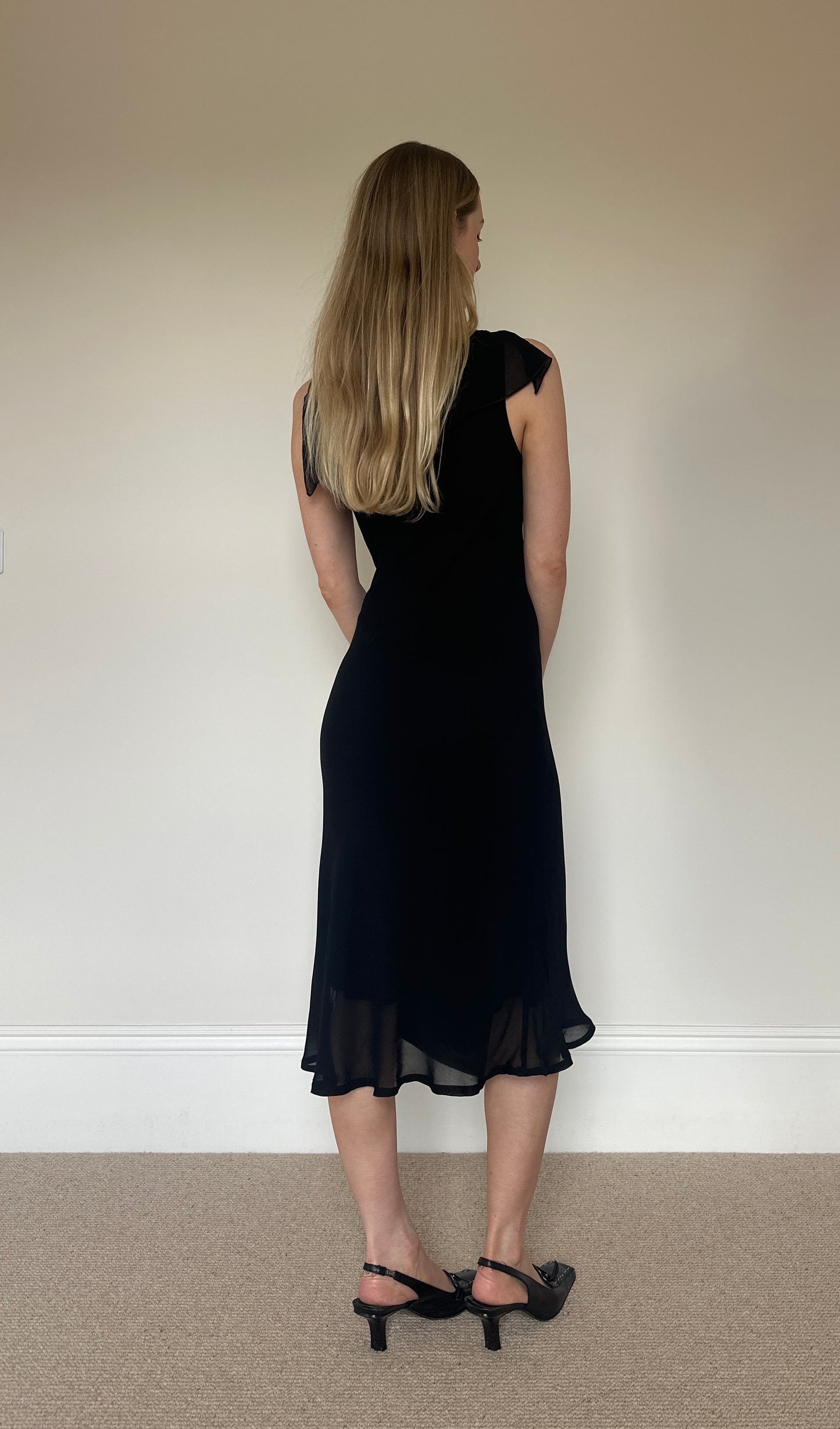 Vintage black floaty dress