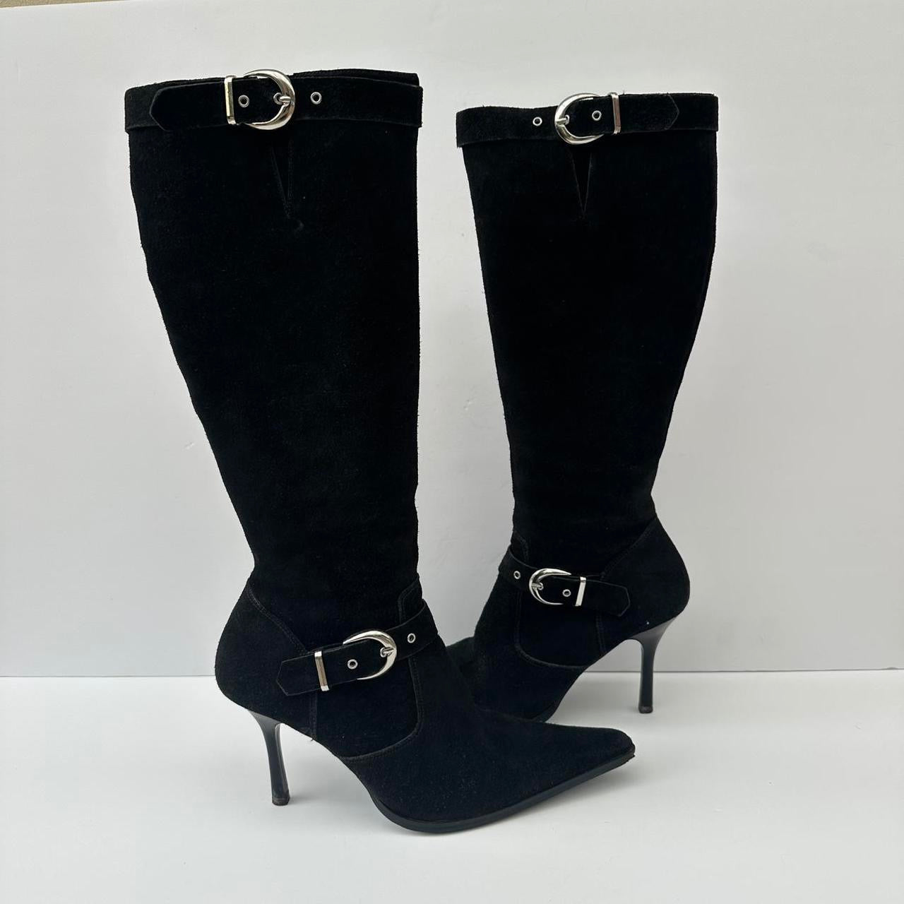 Vintage 00s suede black boots