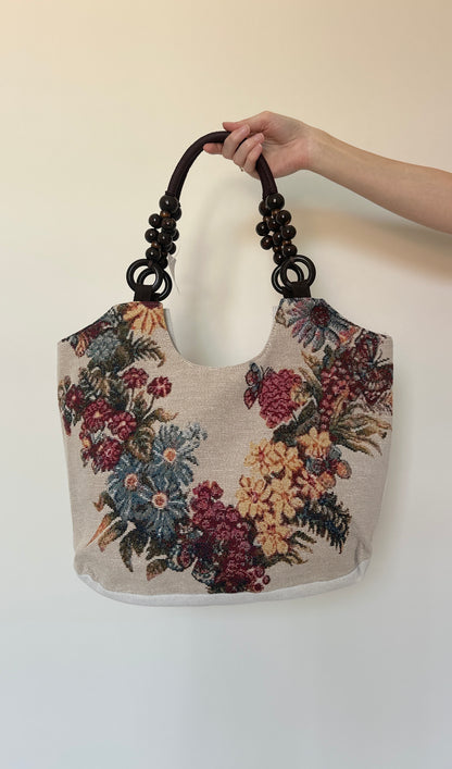 Vintage tapestry shoulder bag