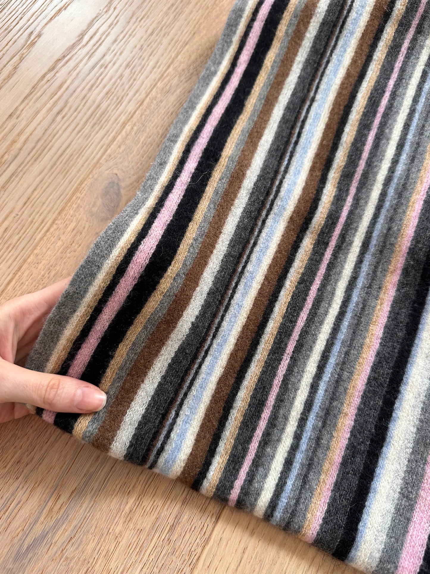 SALE vintage stripe scarf