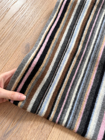 SALE vintage stripe scarf