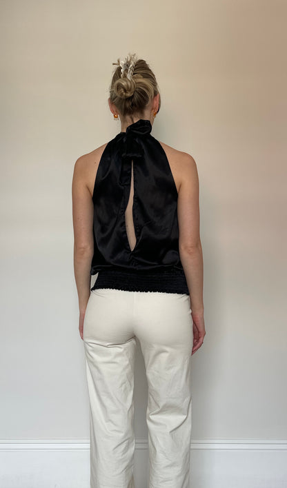 Vintage Satin Halter Top