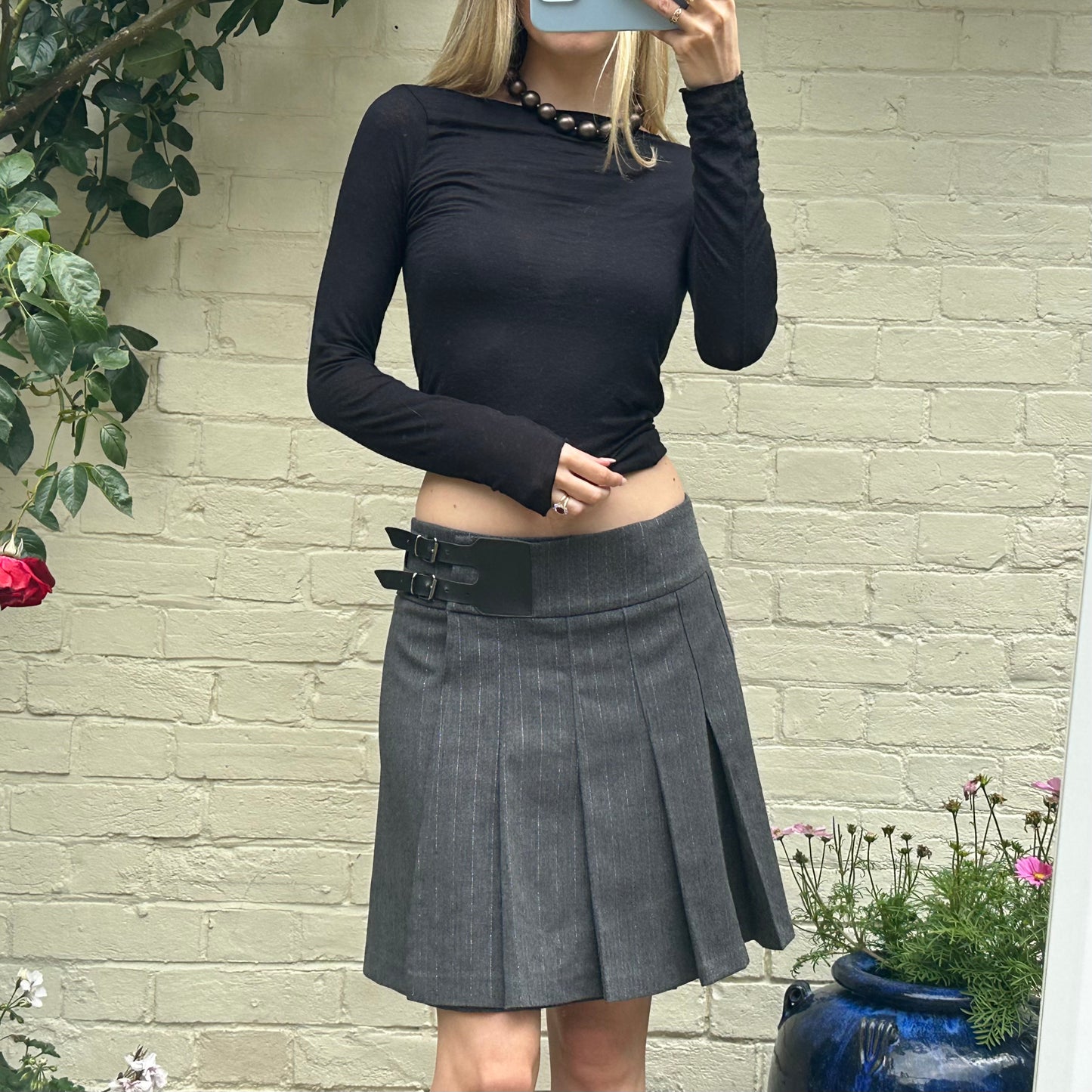 00s Morgan de toi grey skirt