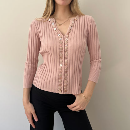 Vintage mother of pearl cardigan