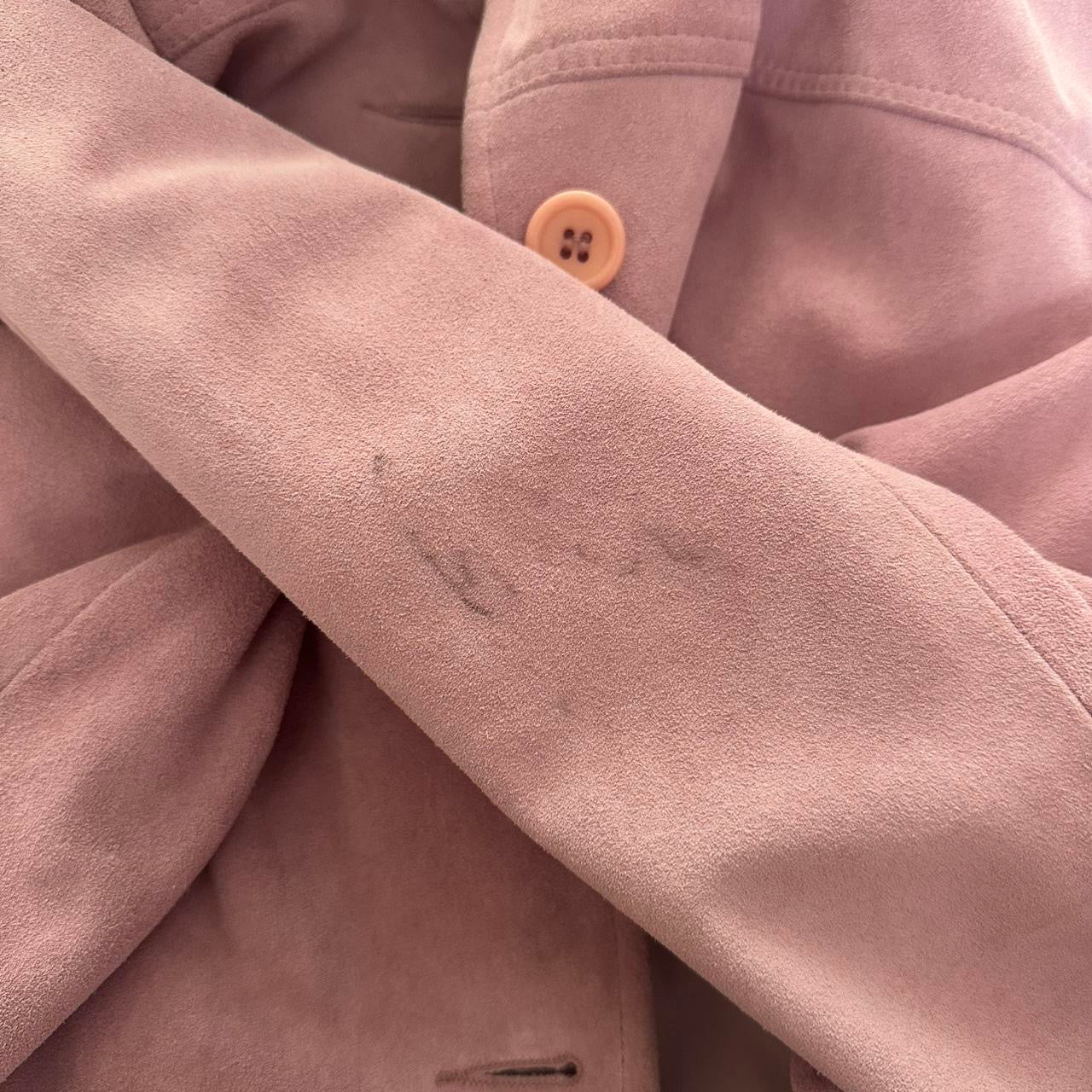 Vintage pink suede jacket