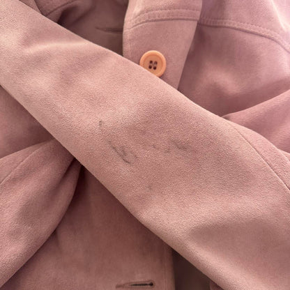 Vintage pink suede jacket