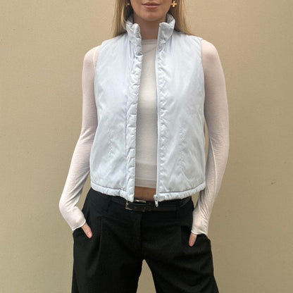 Vintage baby blue gilet