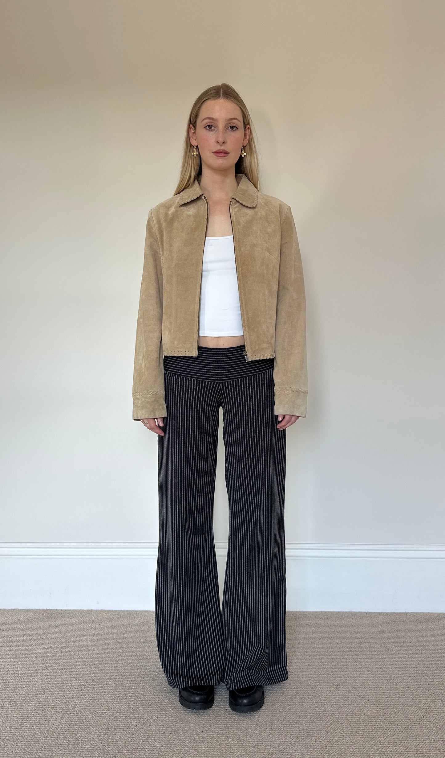 Vintage camel suede jacket