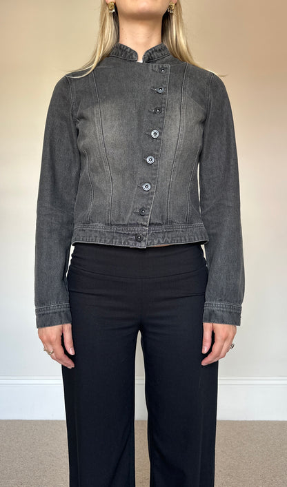 Vintage Asymmetrical Denim Jacket